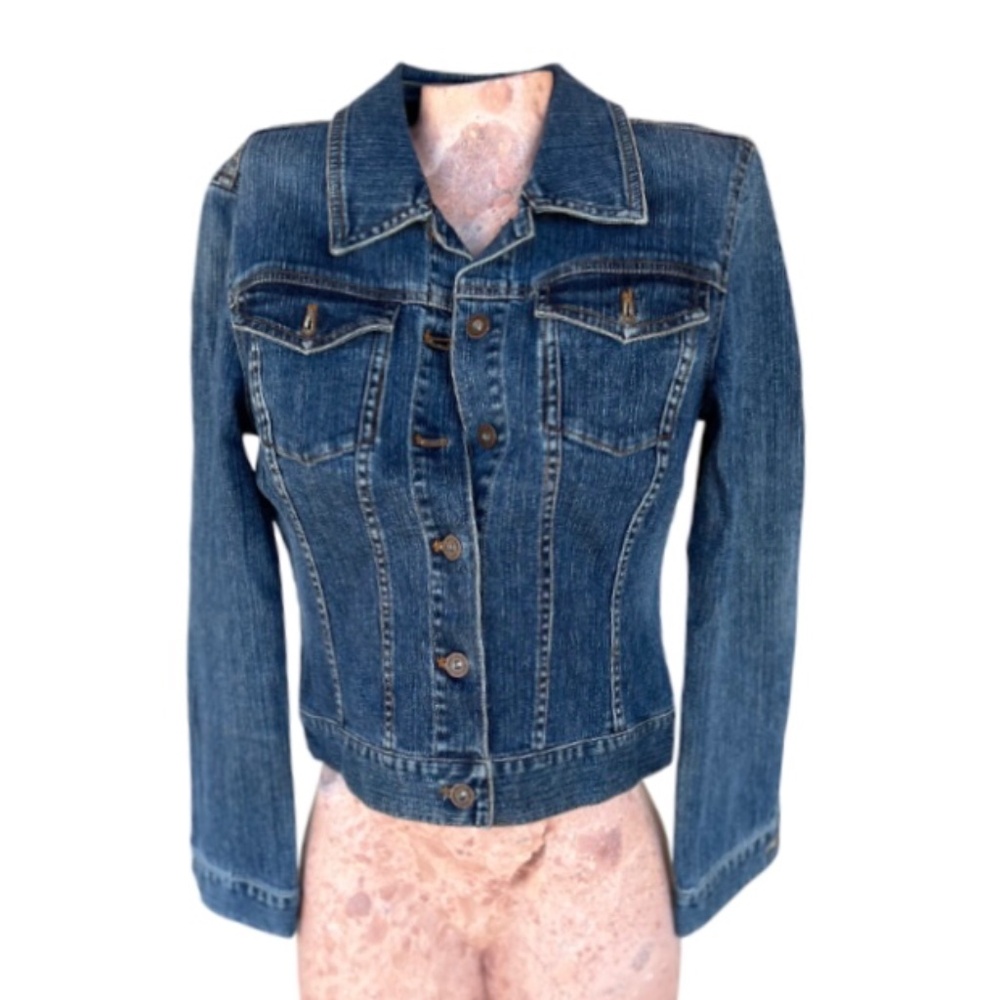Long Sleeve Denim Basic Button Down Jean Jacket